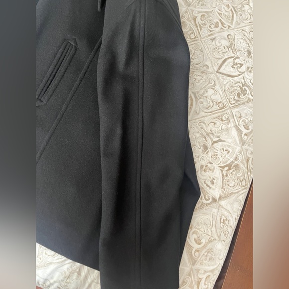 MDP Maria De Pinto (Made in U.S.A.) Women’s Black Winter Pea Coat – Size Large - Picture 11 of 12